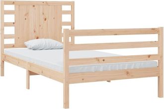 vidaXL Estructura De Cama Sin Colch&oacute;n Madera Maciza De Pino 90x190 Cm Vidaxl