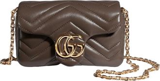 Gucci (WMNS) Gucci GG Marmont Mini Shoulder Bag Dark Taupe 841290-AAGUV-2818
