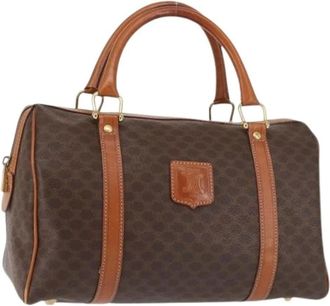Celine Pre-owned Handbags, female, Brown, Size: ONE SIZE Pre-owned Canvas Handbag