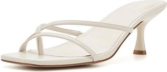 Calvin Klein Axella Womens Sandals Ivory : 9.5 M, Faux Leather