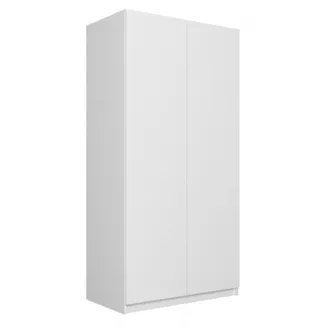 Hucoco Esme - Armario Dormitorio Doble Estilo Escandinavo - 90x50x180 - 2 Puertas - Vestidor