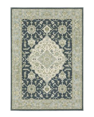 Style Haven Stylehaven Barrett Traditional Floral Medallion Cut Pile Rug