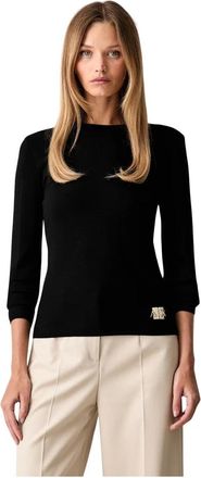 A|X Armani Exchange Trui met ronde hals - Dames - Ronde hals truien - Zwart - M - Truien & Vesten