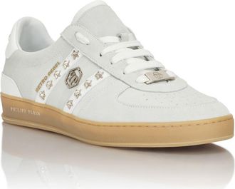 Philipp Plein Low-Top Sneakers Retro Rebel Leather Unisex in White at Nordstrom, Size 38