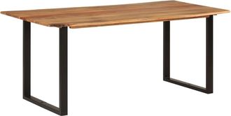 vidaXL Vidaxl - Mesa De Comedor De Madera Maciza De Acacia 180x90x76 Cm