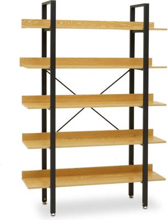 Premier Housewares Laxton 5 Tier Light Yellow Shelf Unit