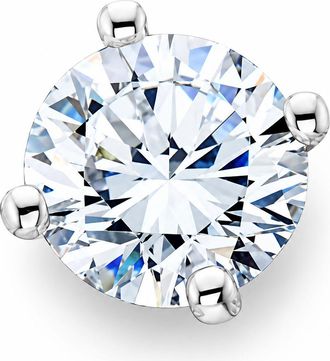 Pompeii3 1/2ct Diamond Single Stud Earring 14K White Gold
