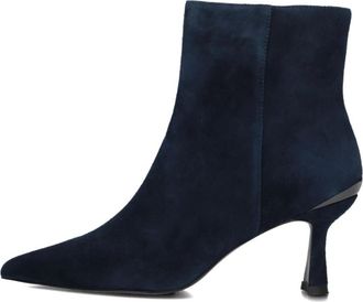 Stefano Lauran Schoenen, Dames, Blauw, 41 EU, Su&egrave;de, Blauwe Su&egrave;de Enkellaarsjes met Kittenhak