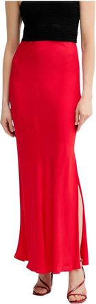 Twinset Logo-plaque Maxi Rok - Dames - Maxi Rokken - Rood - XS - Rokken