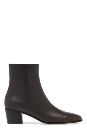 Gianvito Rossi Spencer Bootie in Brown Calf at Nordstrom, Size 39.5