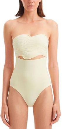 Moeva Adria One Piece Buttermilk Swimsuit in Yellow at Nordstrom, Size X-Small Eu