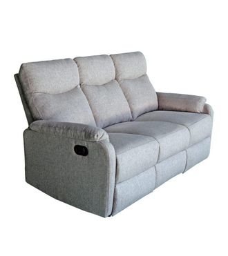 Home Heavenly Sof&aacute; relax 3 plazas con mecanismo palanca en gris