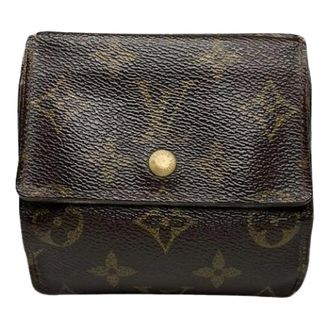 Louis Vuitton Pre-owned Wallets, female, Brown, Size: ONE SIZE Pre-owned Leather Wallet