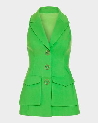Ramy Brook Lisa Button-Front Vest