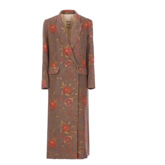 Uma Wang Mujer, Abrigos, Marrón, Talla: M