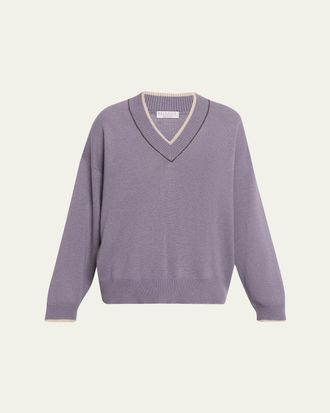 Brunello Cucinelli Cashmere V-Neck Sweater