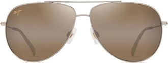 Maui Jim Sunglasses Hauoli Xl H674 16 B Gold/Brown Unisex Polarized