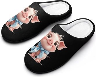 Generic Pigs Piggy Mens Slippers Comfortable And Non-slip Cotton Slipper Shoe for House