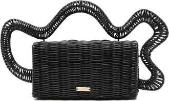 Cult Gaia Mini Elsa Tote Bag - Womens - Polyester/Cotton/Rattan Fibres