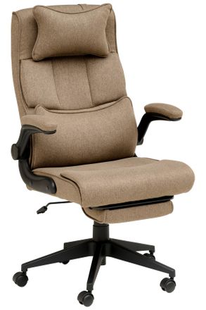 MID.YOU Mid.you Chefsessel, Braun, Metall, Kunststoff, Textil, Drehkreuz, 62x112-122x65 cm, inklusive Armlehnen, B&uuml;rom&ouml;bel, B&uuml;rost&uuml;hle, Chefsessel