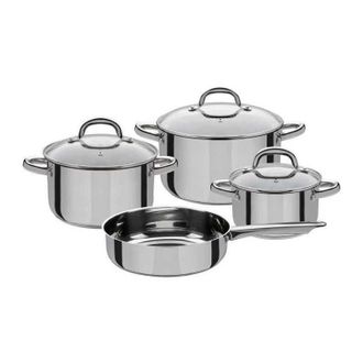 GSW Gsw - Set De 4 Piezas De Bater&iacute;a De Cocina Montreal - Inducci&oacute;n - Acero Inoxidable