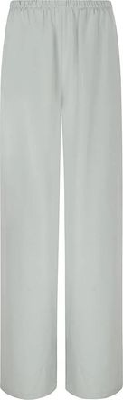 Max Mara Fluid Broeken - Dames - Wijde Broeken - Groen - 2XS - Broeken