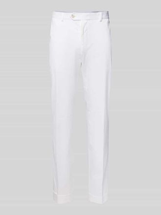 HUGO BOSS Slim Fit Hose aus Baumwoll-Mix Modell H-GENIUS in Weiss, Gr&ouml;&szlig;e 50