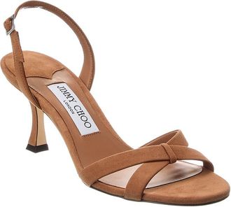 Jimmy Choo London Elsy 70 Suede Slingback Sandal