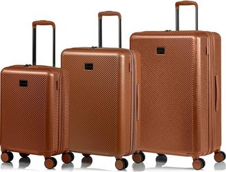 Champs Luggage Iconic II 3-Piece Luggage Set in Rose Gold at Nordstrom Rack