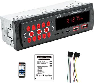 OEM Autorradio Bluetooth Single Din, Con Kit Manos Libres, 4x40w De Potencia, Compatible Con Fm, Aux, Reproducci&oacute;n Usb/tf, Ecualizador, Carga R&aacute;pida Usb Y
