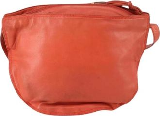 Loewe Pre-owned Leather Cross Body Bag - Dames - Vintage Schoudertas - Oranje - ONE Size - Leer - Vintage