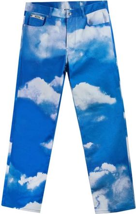 Moschino Jeans Nuvole - Heren - Regular Fit Jeans - Blauw - L - Katoen - Jeans