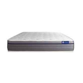 Actisom Colch&oacute;n blanco con l&aacute;tex y espuma viscoel&aacute;stica 140 x 190