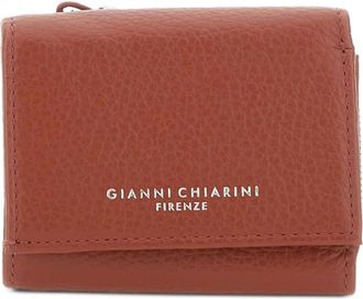 Gianni Chiarini Portafoglio in pelle con zip a giro - Rosso