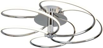 Searchlight Searchlight - Bardot - Lámpara de techo empotrada led integrada, cromo, blanco