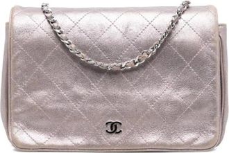 Chanel Pre-owned Shoulder Bags, female, Pink, Size: ONE SIZE Pre-owned Vintage Leather Crossbody Bag