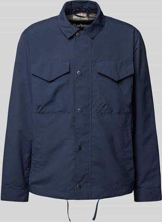 Barbour Jacke mit Brustpattentaschen Modell Camber in Marine, Gr&ouml;&szlig;e XL
