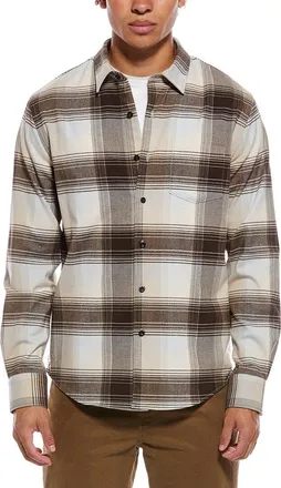 Vince Missoula Plaid French Placket Shirt