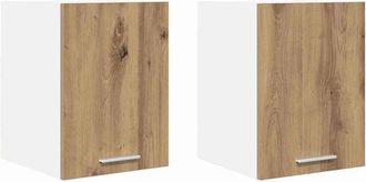 vidaXL Mueble Colgante 2 Pcs Roble Artesano Y 30 X 31 X 40 Cm Vidaxl
