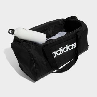 adidas Sporttasche ADIDAS PERFORMANCE LINEAR DUFFELBAG S, Damen, Gr. B/H/T: 45cm x 20cm x 23cm, schwarz-weiss (schwarz, schwarz, wei&szlig;), Polyester, Taschen Sp