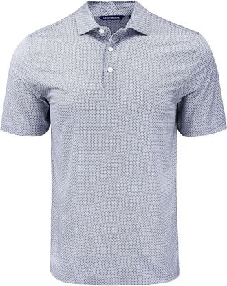 Cutter & Buck Pike Eco Diamond Dot Print Recycled Mens Big & Tall Polo