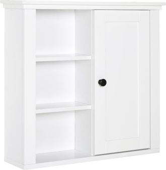 HOMCOM Armario de Ba&ntilde;o 53x14,5x50,5 cm Blanco