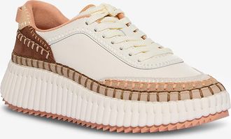 Chlo&eacute; Niedrige Glatt- und Wildledersneakers Nama