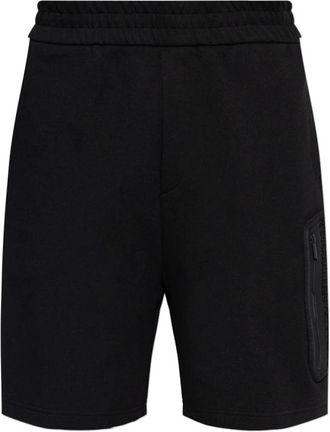 Moncler Shorts met Logopatch - Heren - Korte Broeken - Zwart - XL - Korte Broeken
