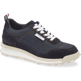 Thom Browne Alumni Tech Runner Sneaker in Navy at Nordstrom, Size 10.5