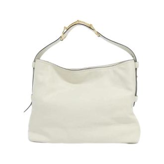 Gucci Pre-owned Beatrix Leren Tas - Dames - Pre-owned - Wit - Maat: ONE Size Leer
