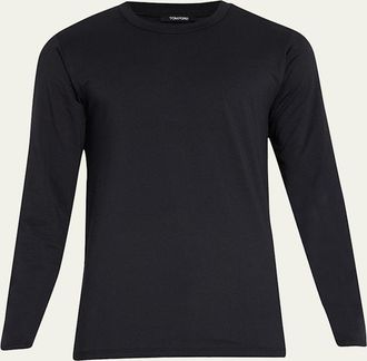 Tom Ford Mens Modal-Stretch Crewneck T-Shirt