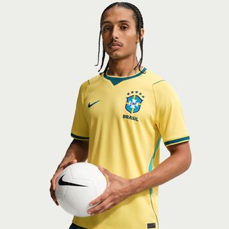 Nike Brazil 2026 Stadium Home Nike Mens Dri-FIT Soccer Replica Jersey in Yellow | IF7054-724