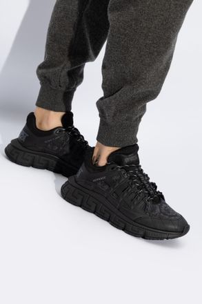 Versace Trigreca Sneakers, Mens, Black