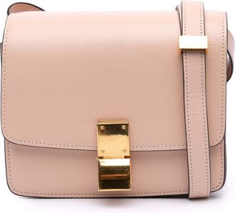 Celine Pre-owned Womens Classic Box Crossbody Bag - Peach Leather - One Size